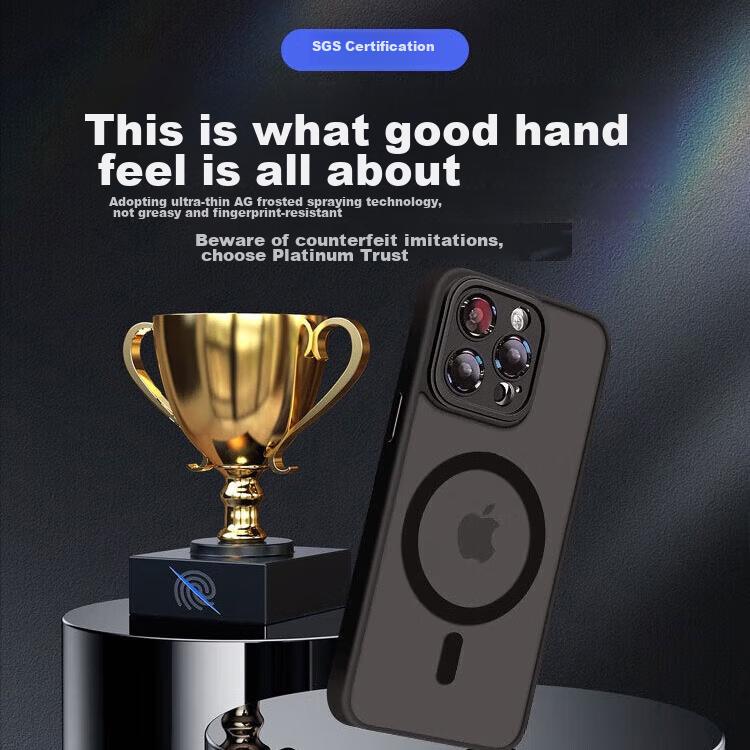 Skin-Like FrostedIPhone 14 Case, Ultra-Thin Frosted Shockproof Magnetic MagSafe Compatible, Wireless Charging Compatible