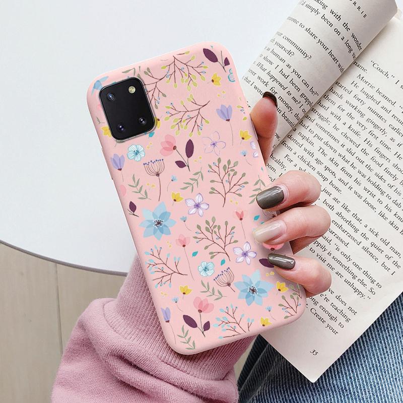 Cute Painted Cover For Samsung Galaxy Note 10 Lite Case Soft Cover TPU Funda Soft Bumper For Samsung Note10 Pro Sunflower Daisy