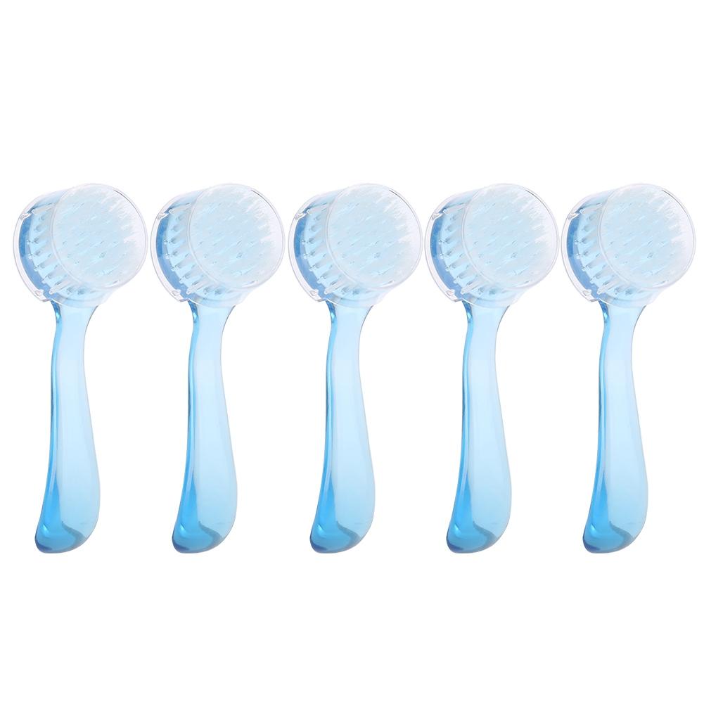 5pcs Soft Nail Dust Cleaning Brush Nail Art Powder Removal Brushes Manicure Tool White