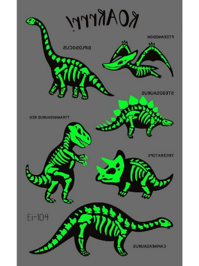 Tatuaże dla dzieci świecące w ciemności - Zabawa na imprezę i do kostiumu