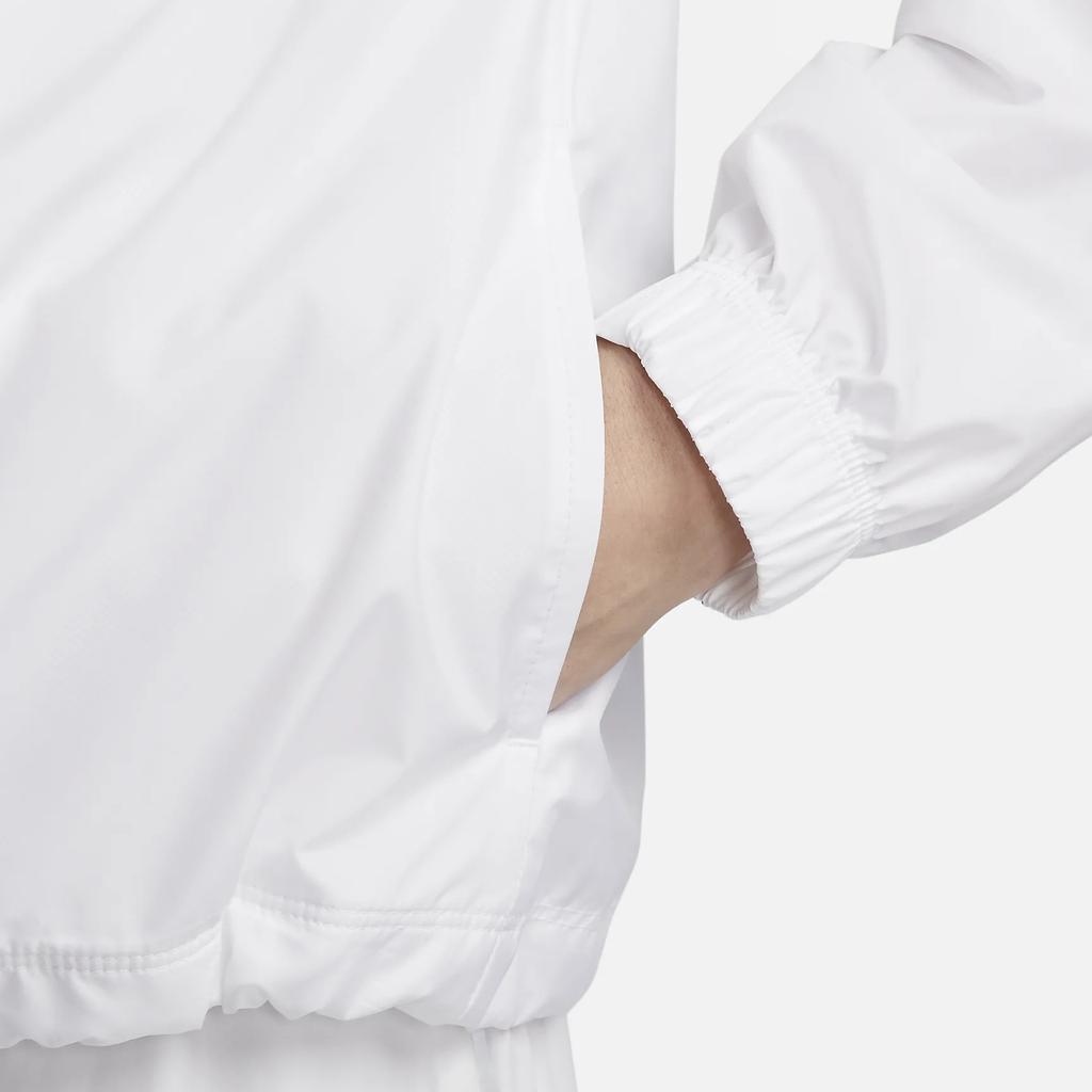 Nike Sportswear Essential Repel Solid Color Hooded Zip-Up Casual Long-Sleeve Jacket Unisex Outerwear White DM6179-100
