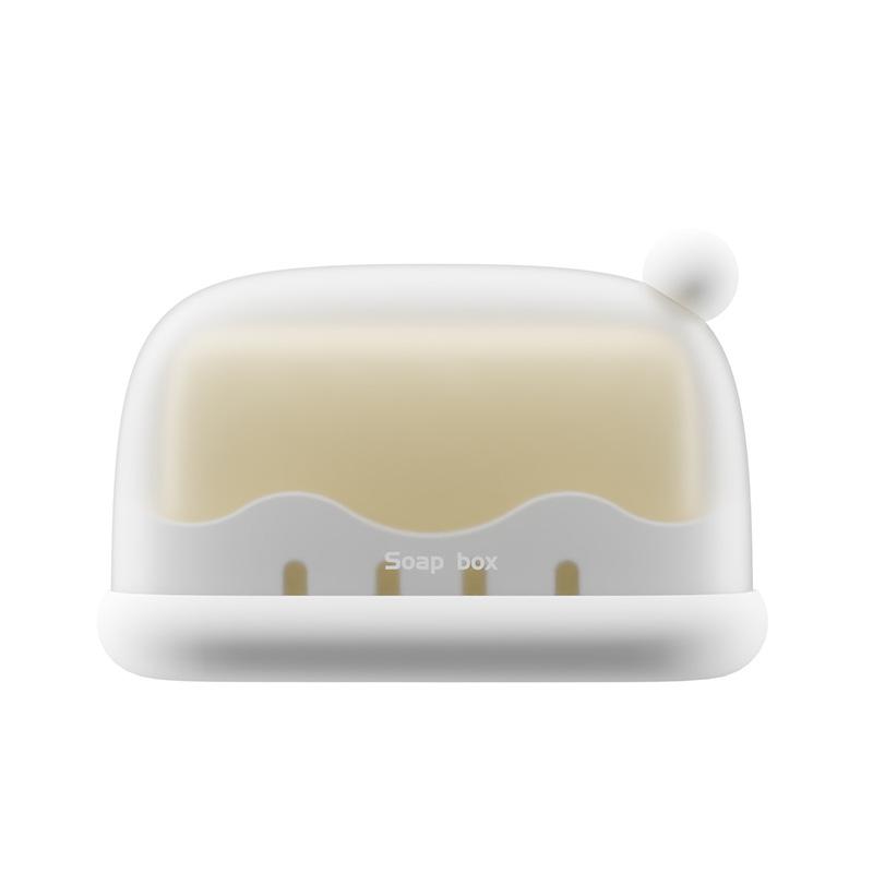 Christmas Shape Travel Soap Box Sealed Waterproof Soap Box Creative Wash Soap Box Travel Business Trip Dedicated Portable Soap Box