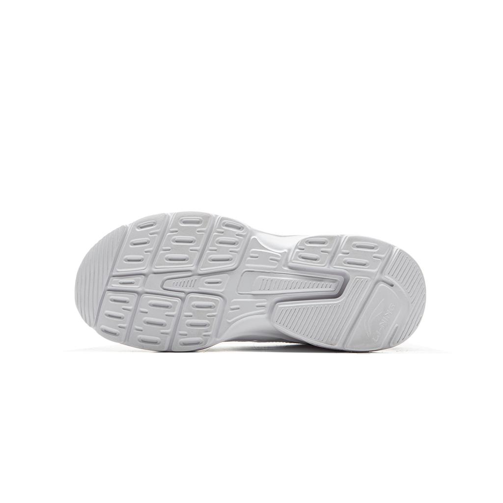 Li Ning Kids Sports Lifestyle Series Fashion Comfortable Non-Slip Wear-Resistant Low-Top Casual Shoes Kids Casual Shoes White Gray Pink YKCU210-2