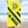 Al-Nassr Print Beach Towel, Large Soft Quick Dry Towel for Beach Camping Swimming