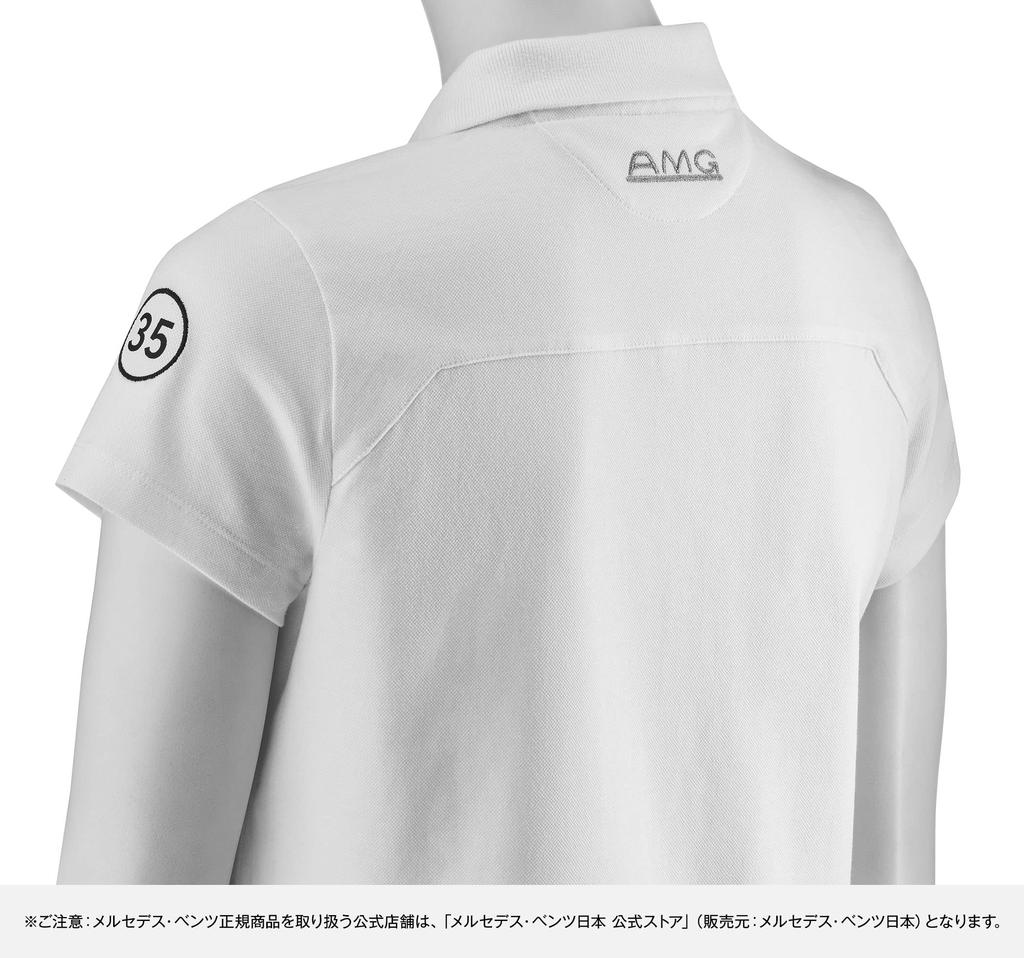 Genuine Affalterbach Polo Size M [Mercedes-Benz Collection] Mercedes-AMG Women's Shirt, White,