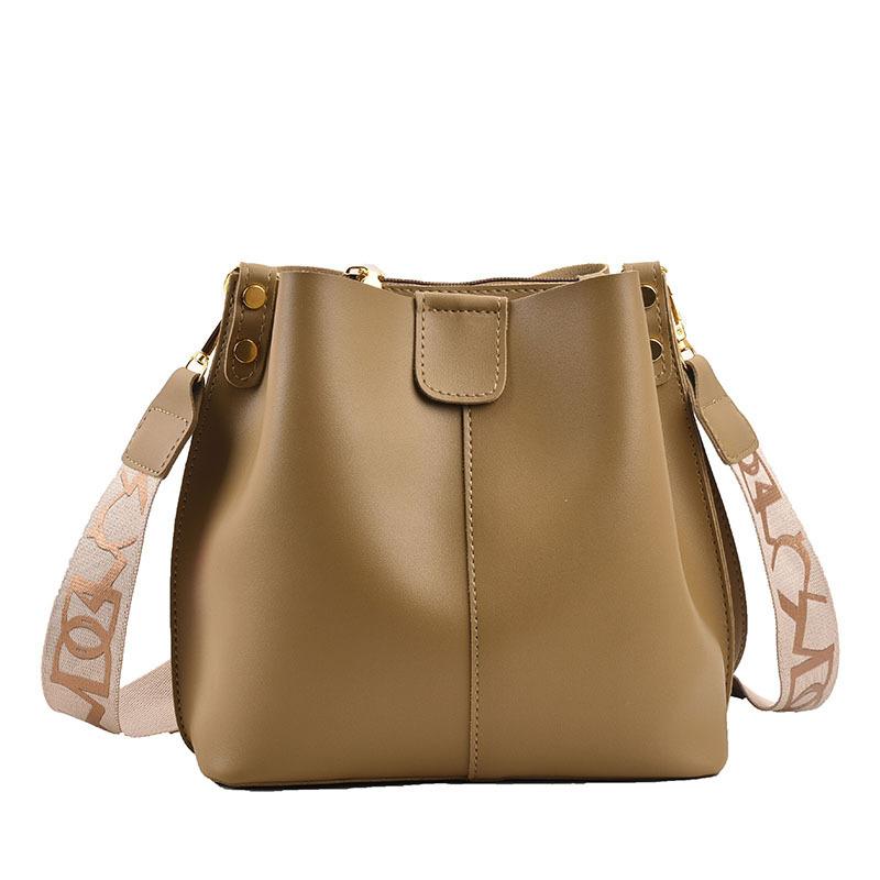 

Сумки Женская Мода Ретро Универсальная Сумка через Плечо Большая Вместимость Текстурированная Сумка-Ведро Кроссбоди Женская Сумка чай зеленый