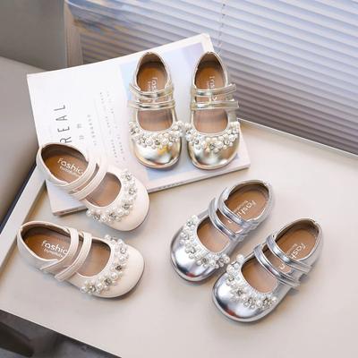 Kids Leather Shoe Luxury Shallow Children's Shoe for Girl Spring Autumn Causal Princess Ballet Dance Flat Shoes Fashion Sweet