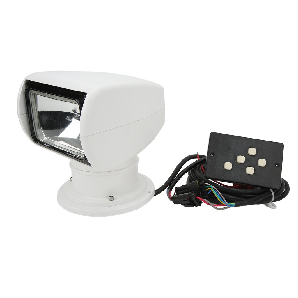 Remote Control Searchlight 360 Degree Rotating IP67 Waterproof 100W for Yacht Truck Car Marine