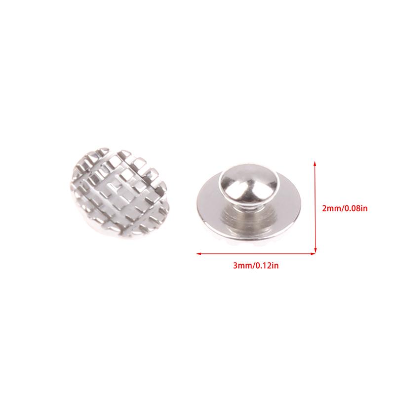 10Pcs/Bag Dental Orthodontic Lingual Button Bonded Eyelet Traction Hook Bondable Metal Mesh Base Bond Bonding Tongue Side Buckle