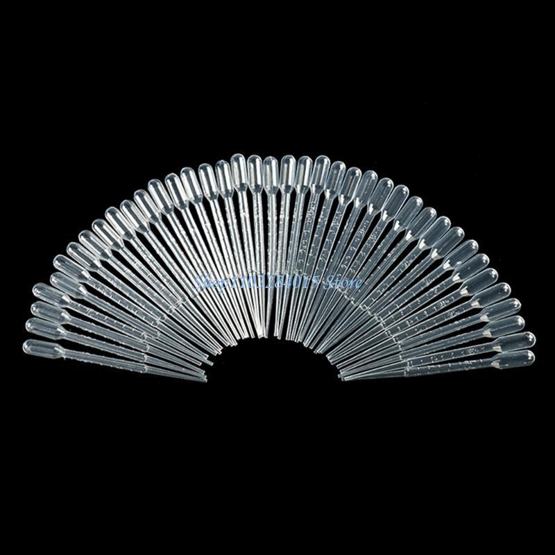 R6FF 100x/Set Disposable Pipettes 0.2/0.5/1/2/3/5ML Transfer Essential Oil Pipettes