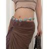 Bohemian Waist Belt Ethnic Style Vintage Butterfly Metal Accessory For Dress Or Skirt