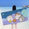 Kawaii M-Molangs Microfiber Beach Towel Absorbent Quick Dry Soft Yoga Swimming Resort Mountain Climbing Towel