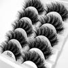 5 Pairs Eye Extension Wispy Thick Long Eye Lashes Dramatic False Eyelashes 8D Faux Mink Volume