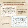 High-Definition Waterproof China World History & River Map Wall Chart