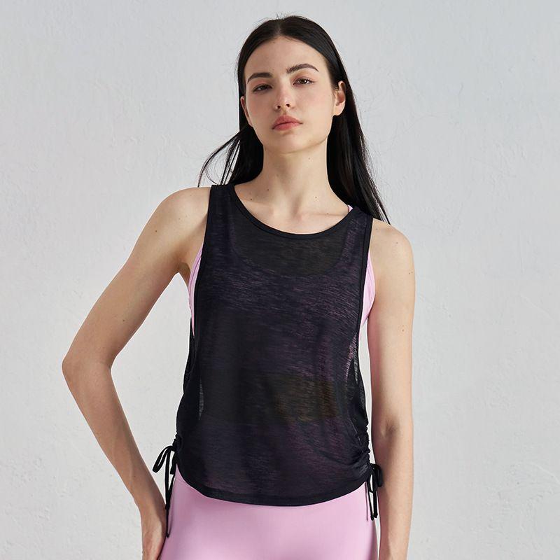 

Premium Sleeveless Women s Quick-Dry Vest-Style Yoga Blouse Black XL (67.50 kg-77.50 kg
