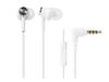 Audio-Technica ATH-CK350iS WH In-Ear Smartphone Earphones with Remote and Microphone, White