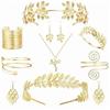Gold Greek Goddess Hair Jewelry Bridal Earrings Rhinestone Jewelry Set  Hair Accessories