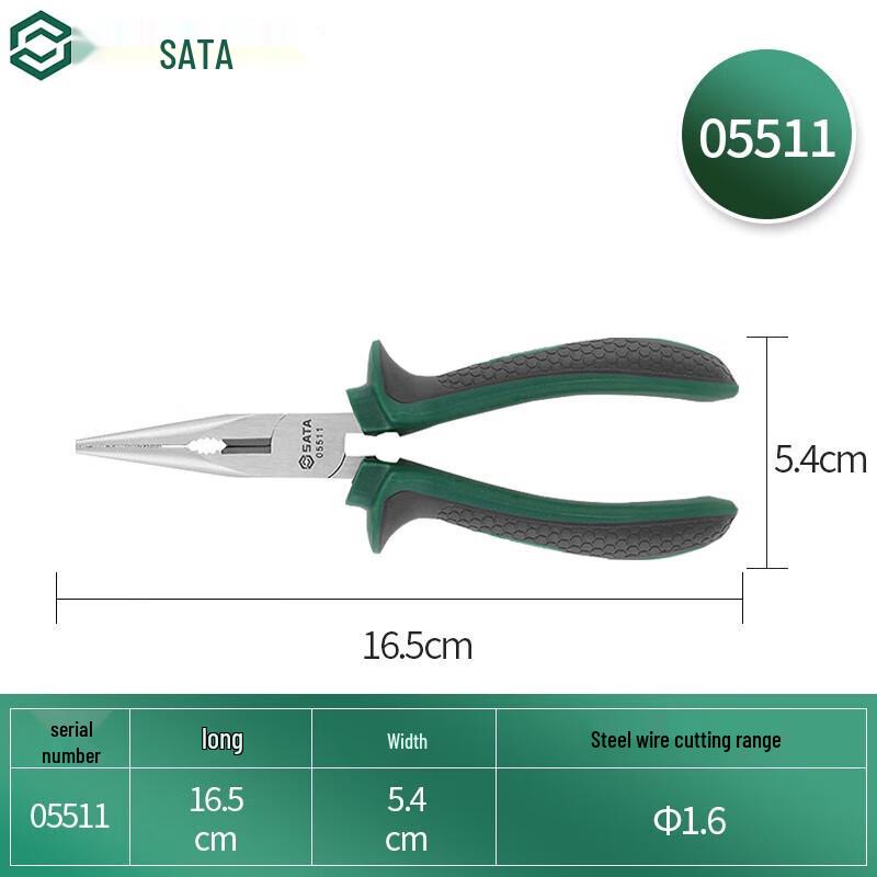 SATA 6-inch Pointed Nose Pliers