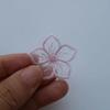 10Pcs Black White Lace Embroidered Flowers Patches Applique Patch Decoration