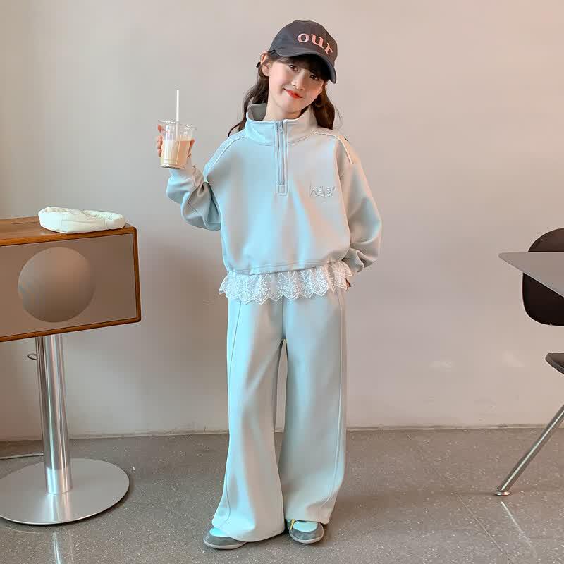 Girls' Stylish Casual Two-Piece Set