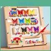Wooden Number Fun Letter Maze Magnetic Color Classification Walking Puzzle Toy