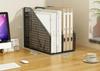 1pcs Office desk storage rack, metal file rack, file storage rack, office supplies file storage box, desktop bookshelf