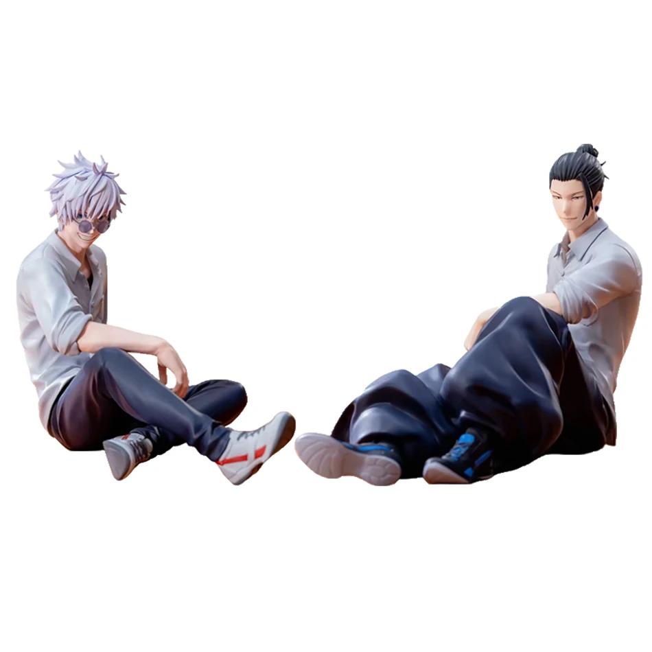 Gojo Satoru & Geto Suguru Posizione Seduta Action Figure Jujutsu Kaisen Anime Modello da Collezione Giocattolo Regalo