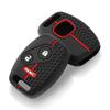 3 button Silicone Car Key Fob Case for Honda Civic 4D Jazz Gr8 CR-V SRV FRV Fit CSX Chord 7 Accord Emblem Extra Screw Protection
