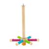 Interactively 360 Degree Spinnings Bird Play Gym For Budgies Lovebirds Canaries Safe Chewing Wooden Perches