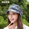 New Short Brim Floral Hat for Women Korean Style All-match Soft Brim Ethnic Style Duckbill Hat
