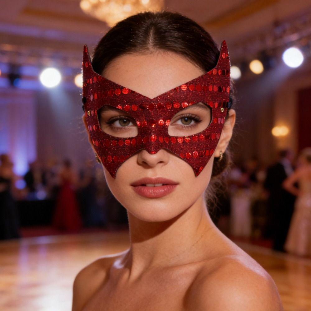 Fashion Side Butterfly Masquerade Mask Half Face Sequin Mardi Gras Mask Decorations Mask Eye Mask Party Use