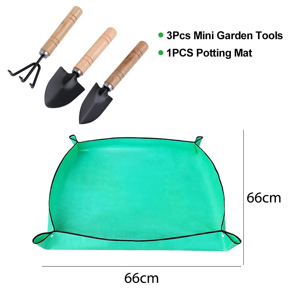 Indoor Garden Tool Waterproof Indoor Succulent Potting Mat PE Gardening Mat Portable for Plant Transplanting and Dirt Control