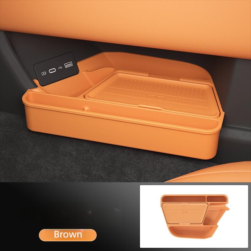 For GWM TANK 500 2026 Center Console Lower Storage Box Silicone Organizer Tray Stowing Tidying Car Interior Accessories