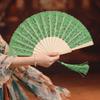 Vintage Hollowed-Out Fan Handheld Dance Fan Exquisite Classic Fan  Dance Performance
