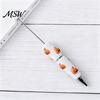 Cartoon Ghost Writing Pens Halloween Rhinestone Beadable Pen, DIY Sparkly Cat Pumpkin Plastic Beaded for Crafts Glitter Black Ink Ballpoint Pen Making