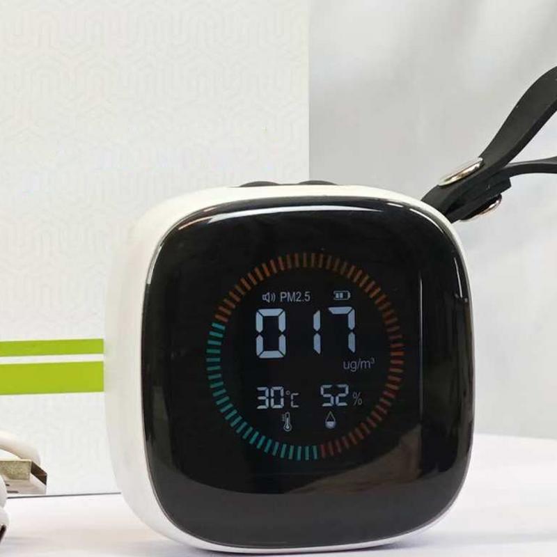 PM2.5 Detector Indoor Dust Detection Humidity Temperature Air Quality Detector Haze Smoke Dust Gas Analyzer Detector Portable
