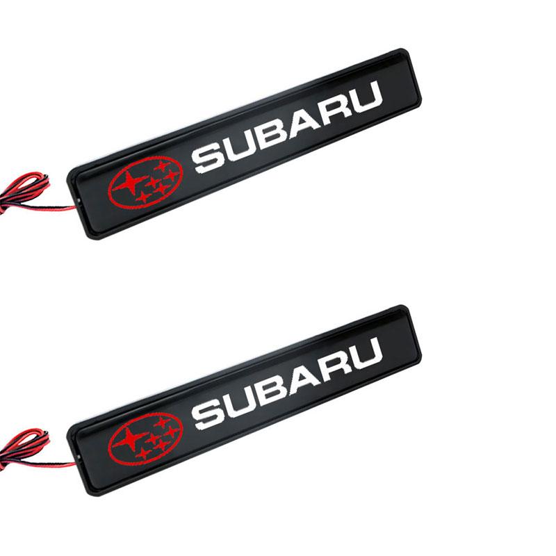LED Front Hood Grille Emblem Badge Decorative Car Light For Subaru Impreza Forester Outback Legacy Crosstrek XV Leone WRX BRZ Y10