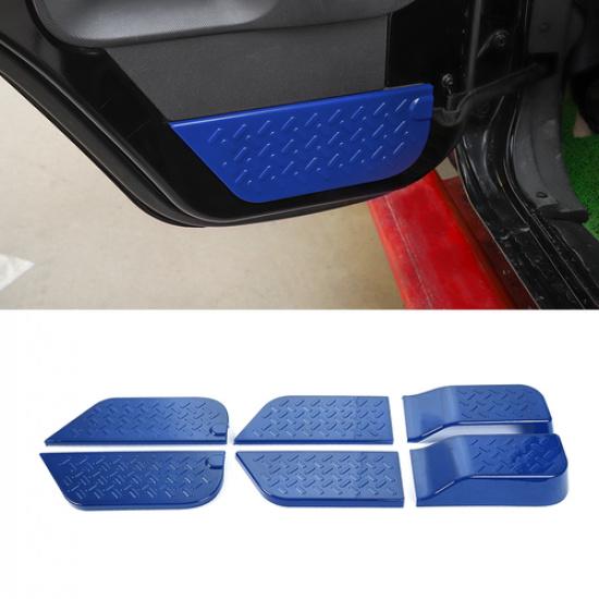 Blue ABS Interior Door Panel Cover Trim Kit For Jeep Wrangler JK 2007-10 4Dr USA