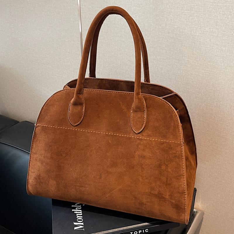 Small-scale Design Fashionable Hand-held Briefcase with Large Capacity, Genuine Leather Texture, Cross-body Bag