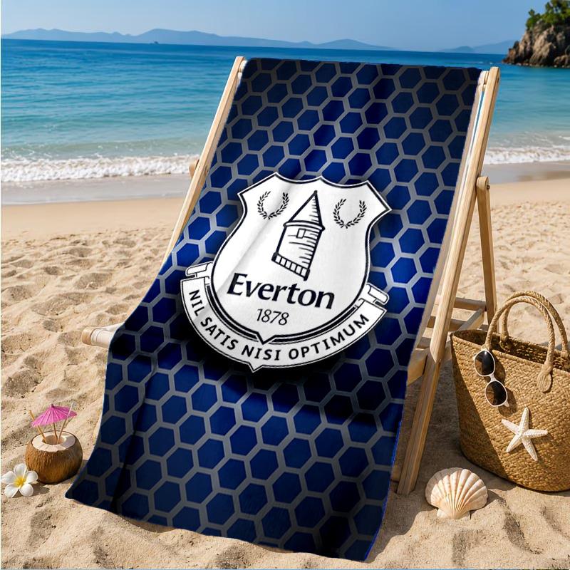 Fc Crest Design Printed Microfiber Beach Towel, Soft And Absorbent, Quick-Dry, Ideal for Summer Travel, Beach Essential, Swimming Pool