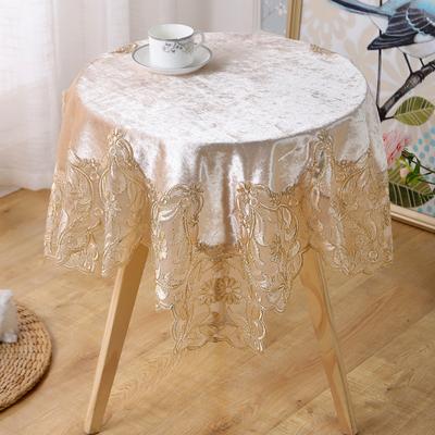European Luxury Round Tablecloth Lace Fabric Ornament Embellishing Household Cover Cloth Coffee Table Tablecloth Dining Table Cloth