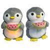 Music Lights Penguin Soothes Plush Toy Heart Sound Sleeping Doll  Newborn Toddler