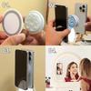 Magnetic Silicone Suction Cup Phone Mount Mini Sticker Bracket Universal Mobile Phones Stand Hands-Free Mirror Cellphone Holder