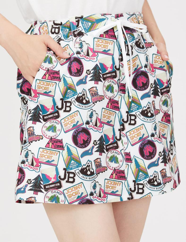 Jack Bunny Stretch Taffeta Size Size Small Women's PE/PU Skirt, 263-2234850, 030, White,