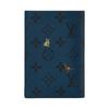 Louis Vuitton Ss26 Animal Combination Print Monogram Forest Coated Canvas Passport Holder Men Accessories Navy-Blue M27052
