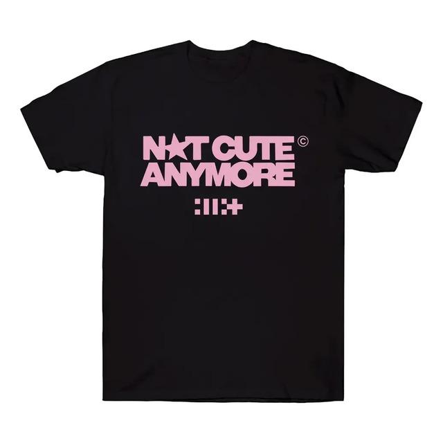 Camiseta Estampada Not Cute Anymore En Negro Y Rosa S