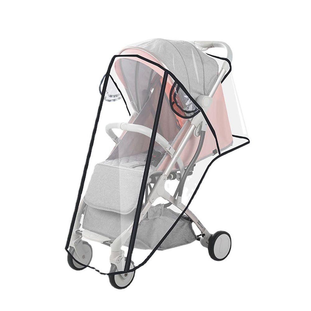 Zipper Open Dust Shield Stroller Wind Shield Waterproof EVA Stroller Rain Cover Pushchairs Raincoat