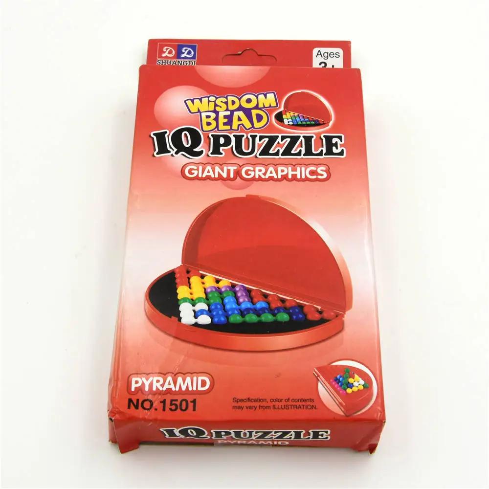 Classic Puzzle Pyramid Plate 174 Challenges  IQ Pearl Logical Mind Game Brain Teaser Beads for Children Educational  Toys