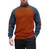 Men'S Outdoor Raglan Sleeve Standing Collar Long Sleeved Sweatshirt