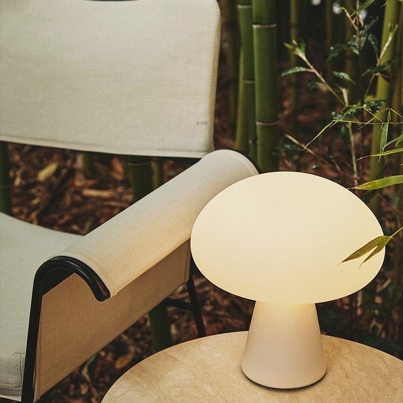 Mid-Century French Mushroom Table Lamp - Bedside & Desk Night Light for Stylish Decor